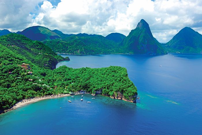 Aerial, Jade Mountain, Saint Lucia