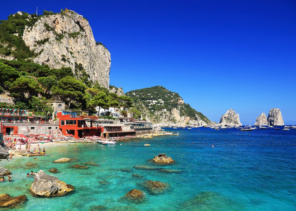 View of Marina Piccola, Capri