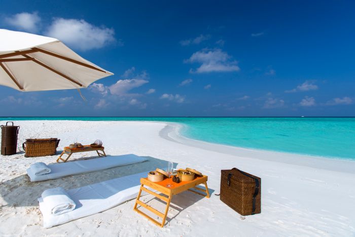 Private beach picnic, Conrad Maldives