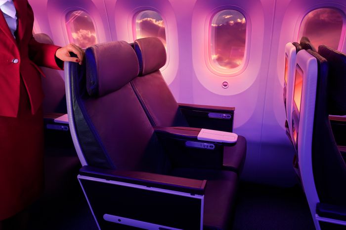 Virgin Atlantic, Premium Seating, Night