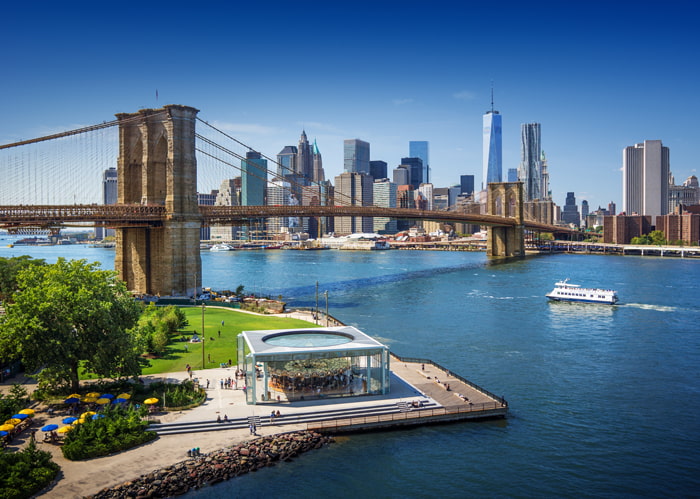 View of Brooklyn Bridge, New York City