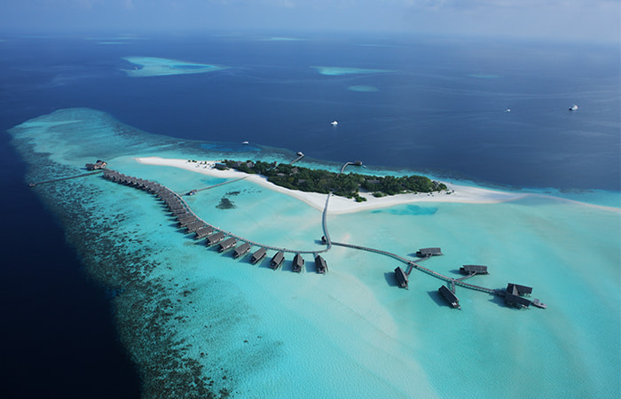 Aerial Shot of Como Cocoa Island, Maldives