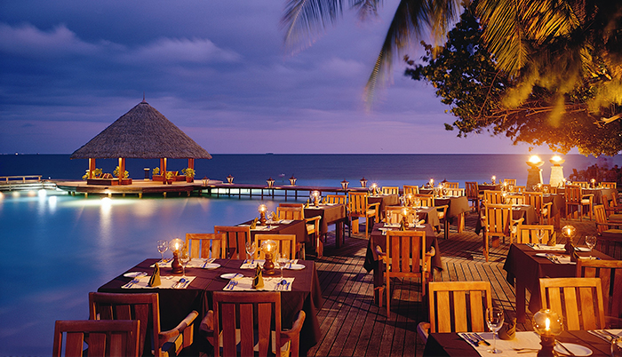 Evening at Riveli Restaurant at Angsana Ihuru