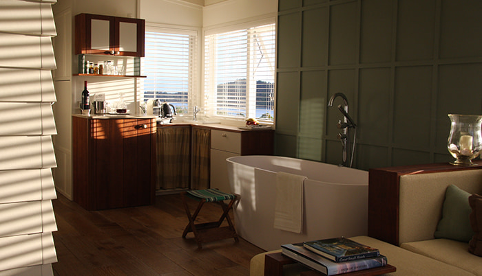 Bungalow Bathroom at The Boatshed, Waiheke Island, New Zealand