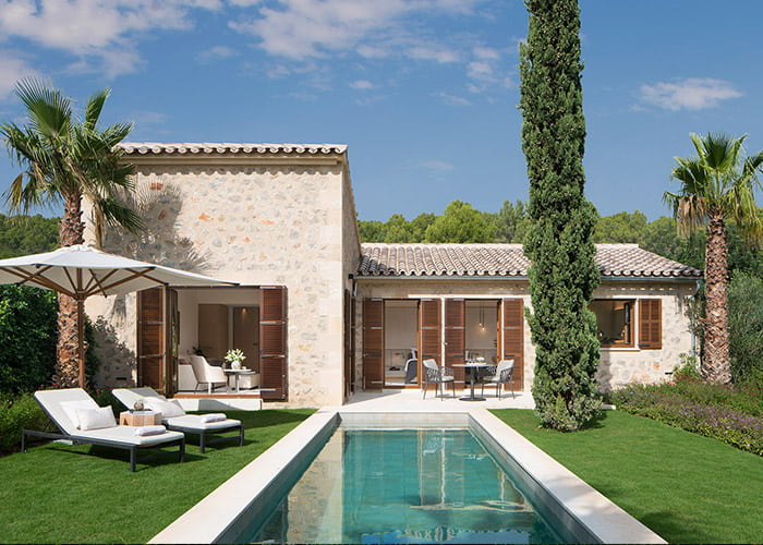 Pool Suite at Castell Son Claret, Mallorca, Spain 