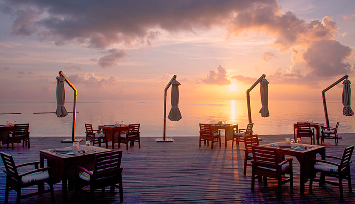 Air Restaurant and Coco Bodu Hithi, Maldives