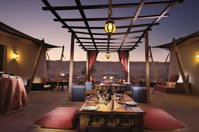 Luxury Bedouin camp in the Wahiba Sands, Oman