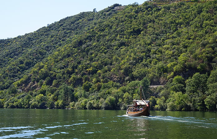 Boat on the Duoro River / Valley in Portugal