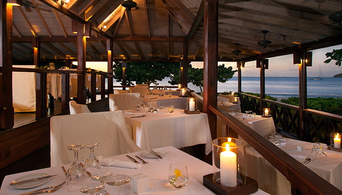 Restaurant Dinner at Hermitage Bay, Antigua