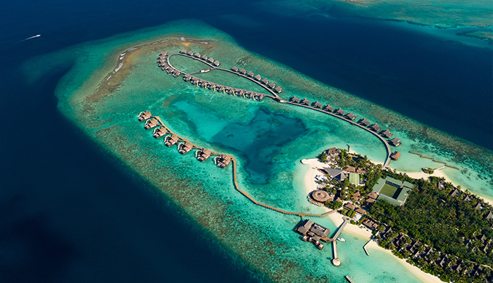 Aerial shot of OZEN Reserve Bolifushi