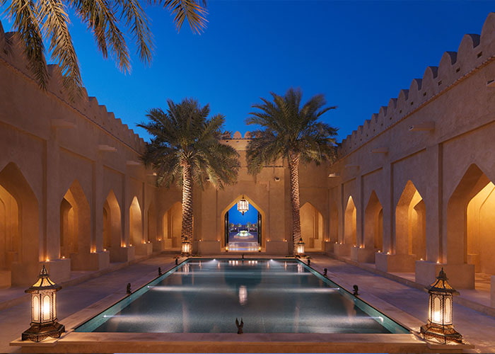 Evening at Qasr Al Sarab Desert Resort by Anantara, Abu Dhabi