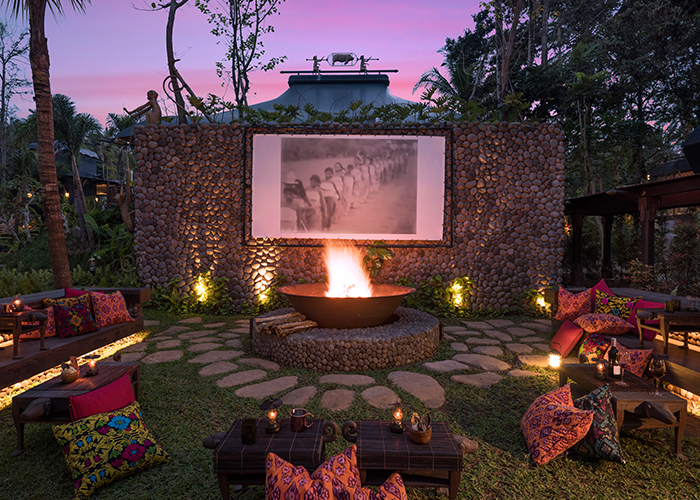 Outdoor cinema at Capella Ubud, Bali