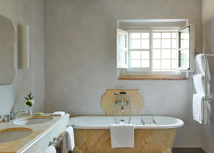 Estate bathroom at COMO Castello Del Nero, Italy