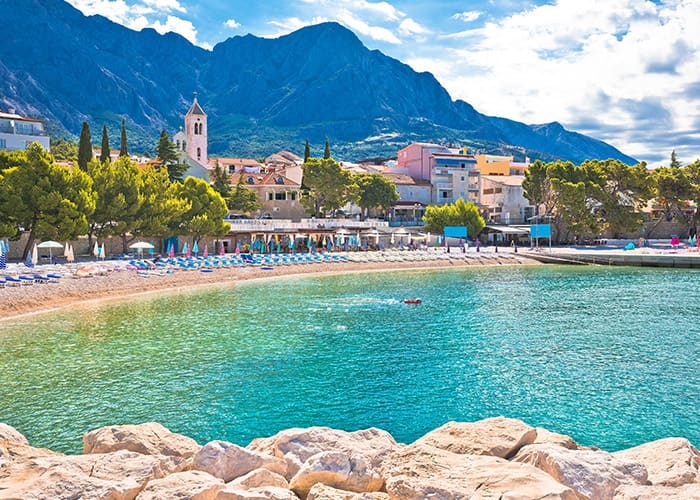 Dalmatian Coast on the Makarska Riviera, Croatia 