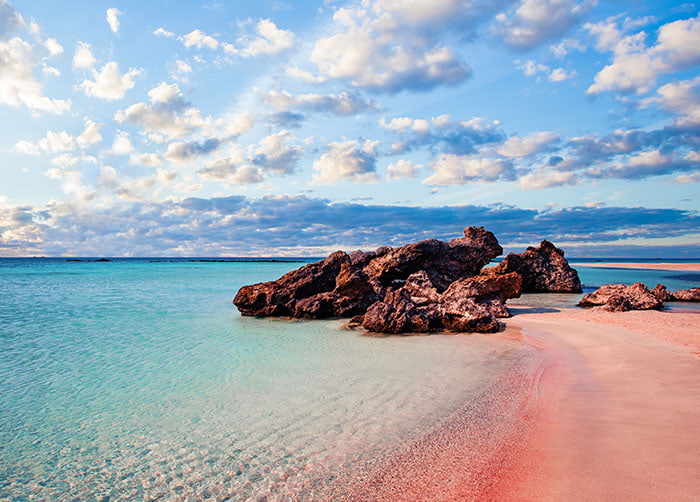 Elafonisi beach in Crete, Greece