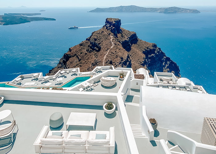 Exterior of Grace Santorini Resort, Greece