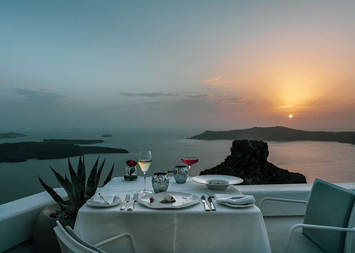 Santoro Restaurant at Grace Santorini Resort, Greece