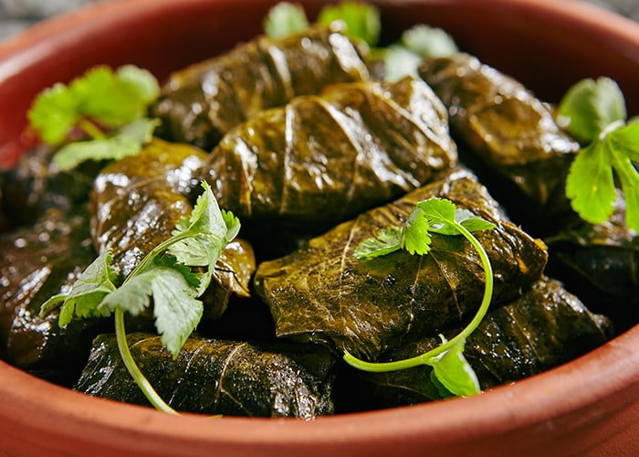 Dolmadakia dish from Halkidiki, Greece