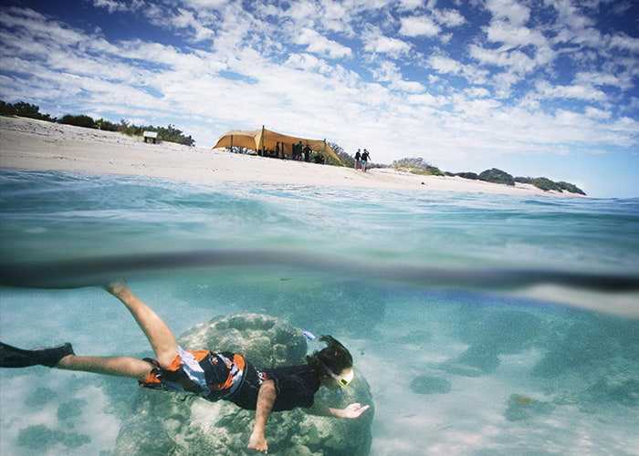 Snorkelling at Sal Salis Ningaloo Reef, Western Australia 