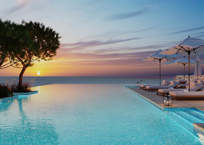 Pool area at Lesante Cape Resort & Villas