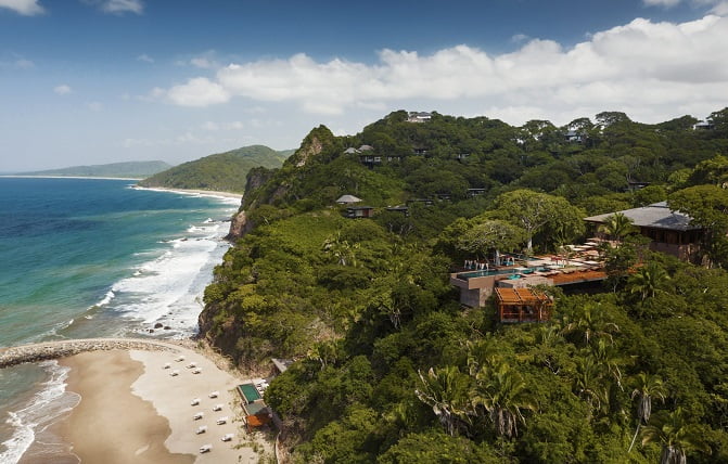 Panoramic view of One&Only Mandarina resort in Mexico 