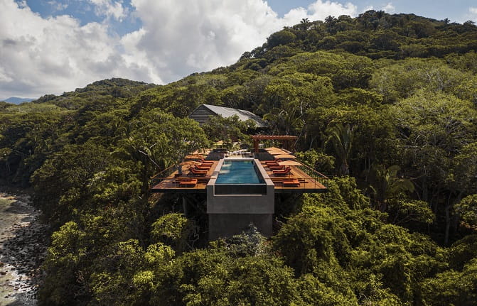 Infinity pool at One&Only Mandarina resort in Mexico 