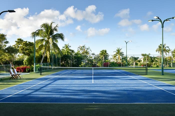 Tennis Court at Rosewood Little Dix Bay