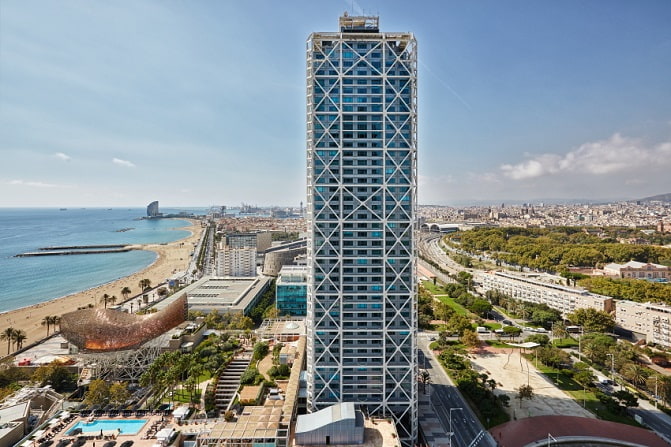 Exterior view of Hotel Arts Barcelona