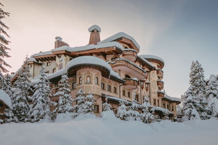 Exterior of hotel Airelles in Courchevel