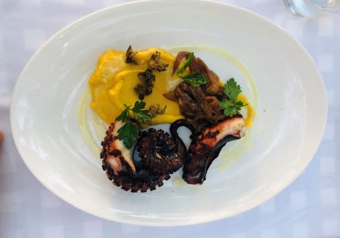 Grilled octopus at Ouzerie Restaurant
