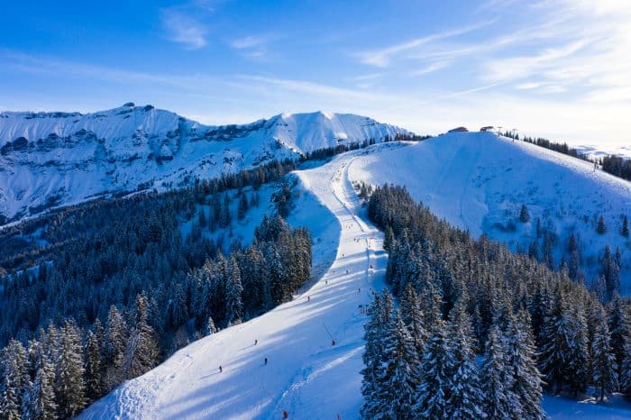 Exterior ski slopes Megève