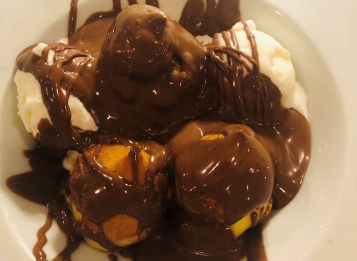 Profiteroles at Vosporos Grill House