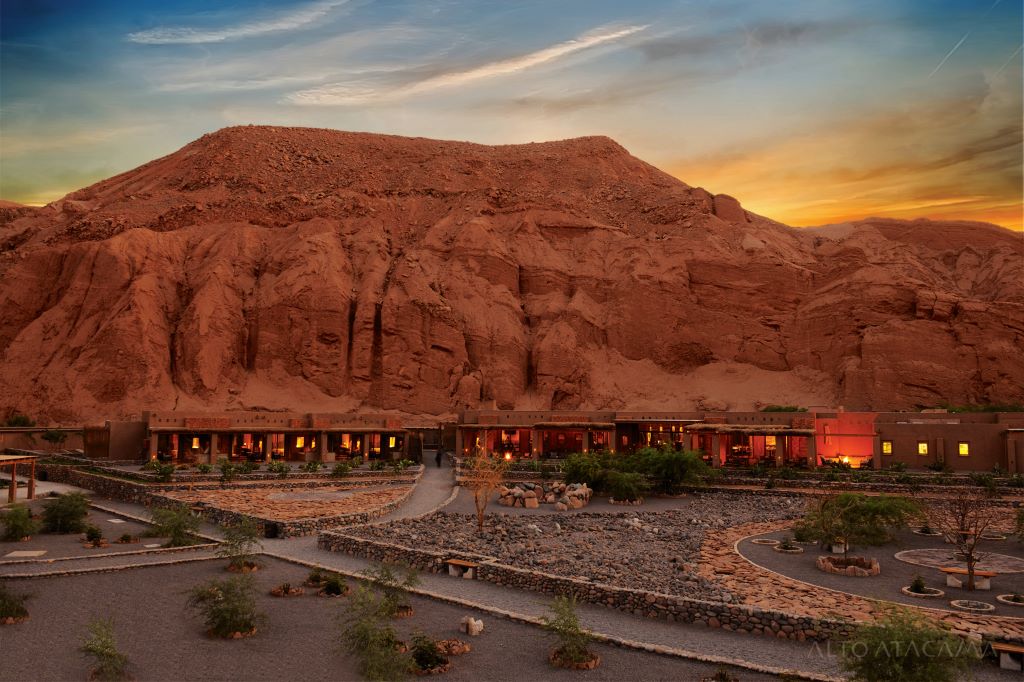 Exterior Alto Atacama Desert Lodge in Chile. 