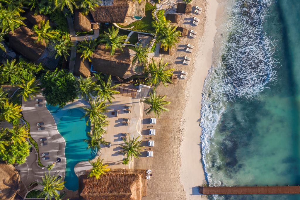 Ariel view of the Viceroy Riviera Maya.