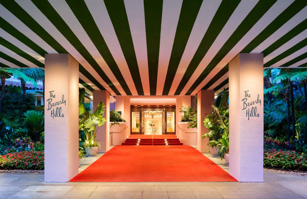 Entrance to The Beverly Hills Hotel