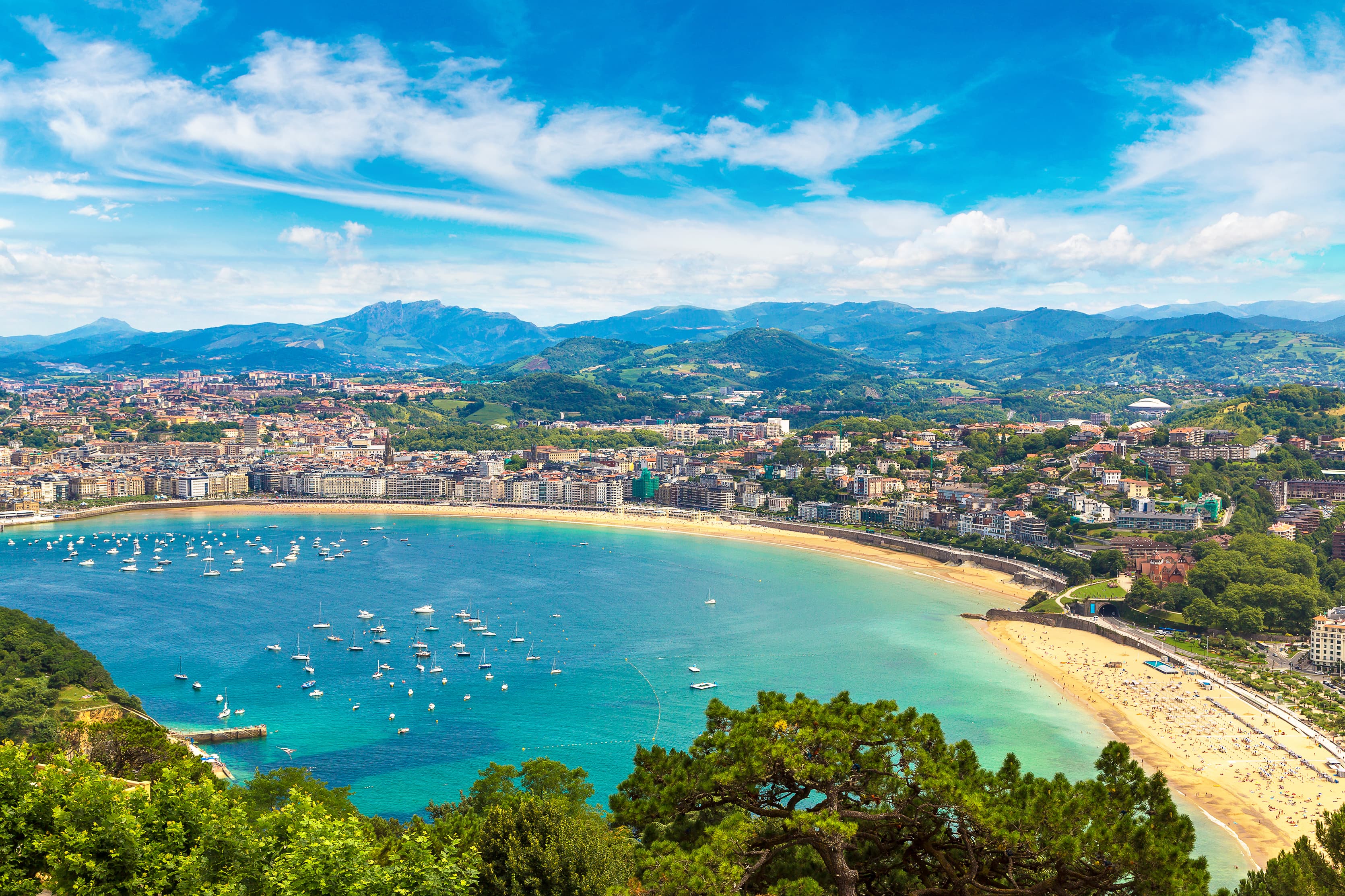 The Coastline of San Sebastian.